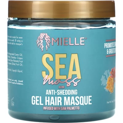 Mielle, Anti-Shedding Gel Hair Mask, Sea Moss Blend, 8 oz (235 ml)