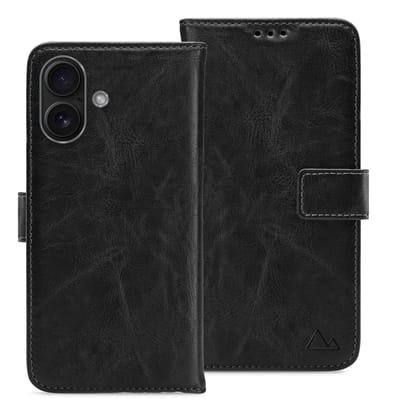 My Style Telefoonhoesje geschikt voor Apple iPhone 17 Hoesje | My Style Flex Wallet Bookcase Portemonnee | Pasjeshouder voor 3 Pasjes | Telefoonhoesje voor Pinpas / OV Kaart / Rijbewijs - Zwart