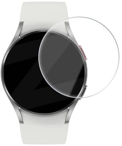 Bandz Gehard Glas Screenprotector (2 Pack) 44mm met One-Click installatietool – geschikt voor Samsung Galaxy Watch 4 44mm - Helder - Krasbestendig - Bubbelvrij
