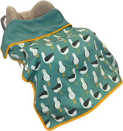 Omkeerbare Babydeken Katoen Jersey & Fleece 100x75 cm - Zacht en Warm voor Wieg en Kinderwagen