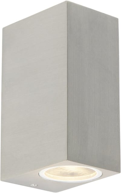 QAZQA baleno - Design Wandlamp Up Down voor buiten - 2 stuks - D 90 mm - Staal - Buitenverlichting