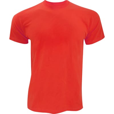 Fruit Of The Loom Heren Originele T-shirt  korte mouwen (Rood)