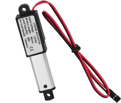 Dailygoody - Mini Elektrische Lineaire Actuator - Waterdicht - 30 mm Slag - DC12V - Ideaal voor Robot-doe-het-zelf - Soepele en Veilige Bediening