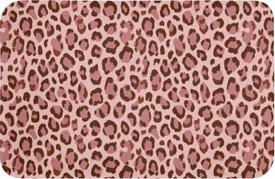 Badmat 60x40 cm - Antislip - Luipaard - Patroon - Roze - Badmatten voor badkamer - Badkamermat - Douchemat - Badkamer mat