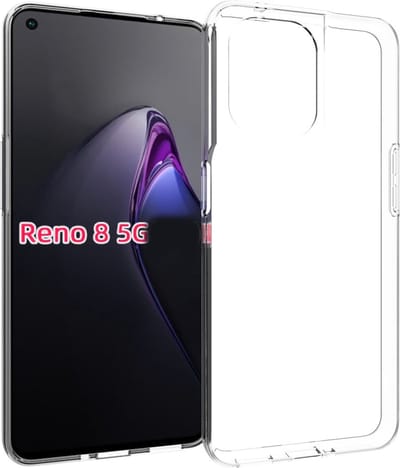Flexibele achterkant Silicone hoesje Transparant Geschikt voor: Oppo Reno 8 Pro 5G