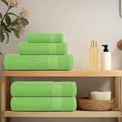 vidaXL Handdoeken FROGN 10 st 50x100 cm 360 g/m² appelgroen