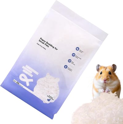 Bodembedekking Kleine Dieren - Stofvrije Bedding - Hygiënisch Verblijf - Waterabsorberend Geurcontrole - 35x24x6cm - Natuurlijk Papier
