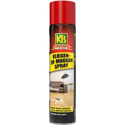 Home Defense - Vliegen en Muggenspray 400ml - Werkt snel en effectief - Insectenspray - Anti vliegenspray