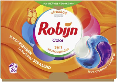 Robijn Wascapsules 3-in-1 Color - 26 stuks