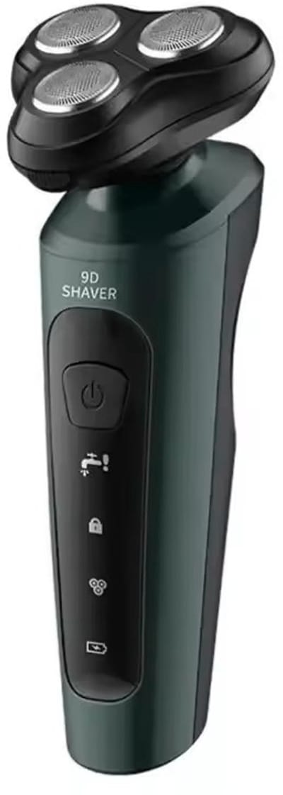 3koppen 9D Scheerapparaat - Usb Oplaadbare Scheerapparaat - Gezicht + Baard + Body Shaver - Voor perfecte Lichaamshaar verzorging - Unisex - Kleur: Groen/Zwart