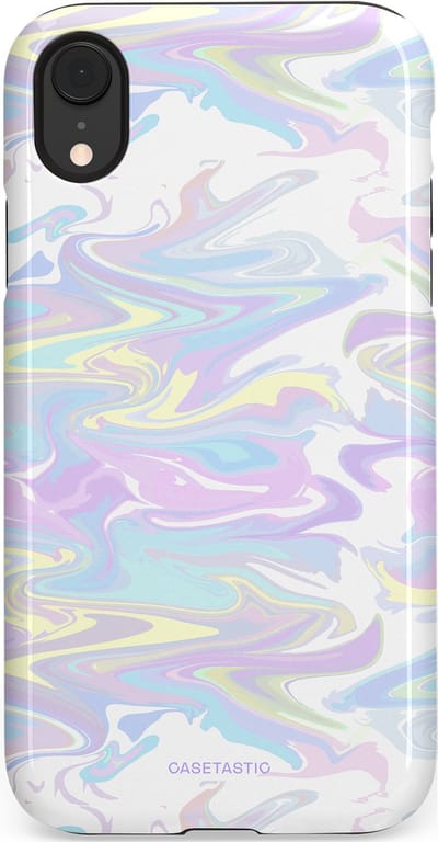 Casetastic Hoesje Geschikt voor Apple iPhone Xr - Stijlvolle Beschermende Duo-layer Case - IJsdans van kleur