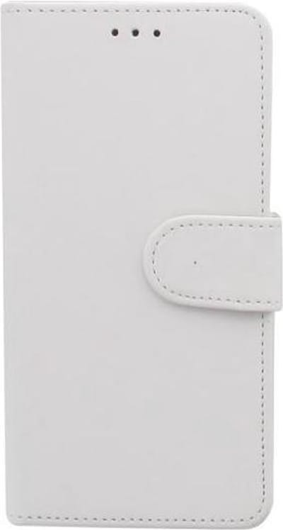 Nokia 3.1 2018 Boekhoesje Wit met Pasjeshouder