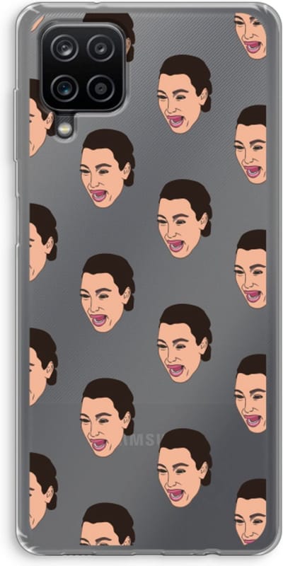 Case Company® - Hoesje geschikt voor Samsung Galaxy A12 hoesje - Ugly Cry Call - Soft Cover Telefoonhoesje - Bescherming aan alle Kanten en Schermrand
