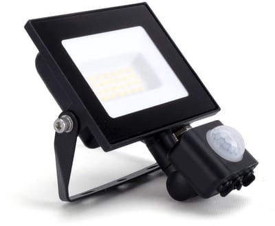 Integral LED Bouwlamp 20W 4000K Koel Wit 2000lm Zwart IP65 | met sensor | Geen fitting | 20 watt | 25.000 Branduren