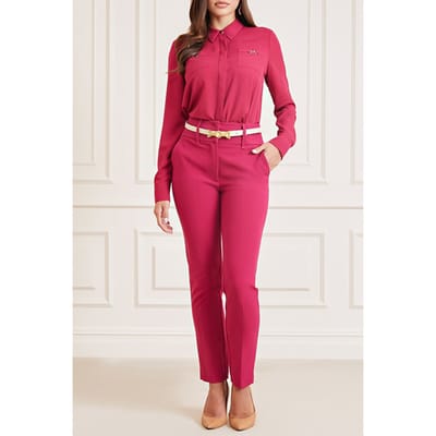 GUESS Marciano By  Phoebe Chain Blouse Mid Magenta Maat: XXS | Blouses Outlet | Dames | Roze