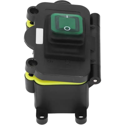 Interrupteur marin avec boîte de jonction Tête simple IP68 Étanche Cordon d'alimentation en ligne Interrupteur de type navire pour black