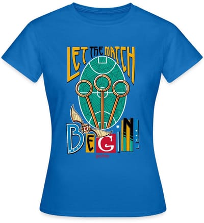 Harry Potter Let The Match Begin Quidditch T-Shirt Dames