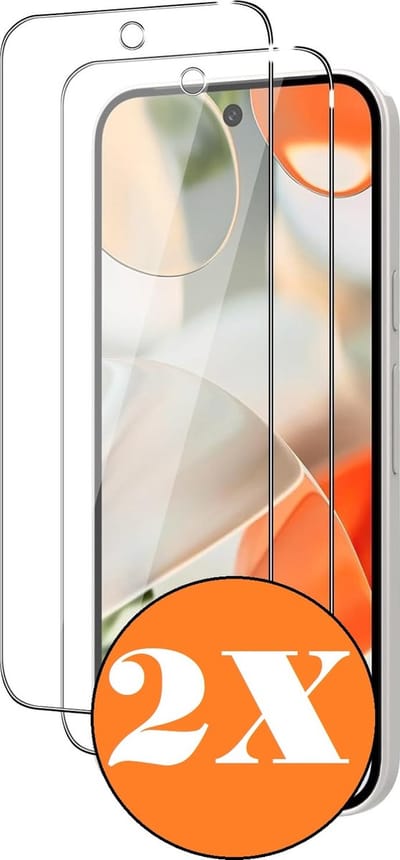 Screenprotector geschikt voor Google Pixel 9 / Pixel 9 Pro - gehard Glas Tempered Glass - 2 Stuks