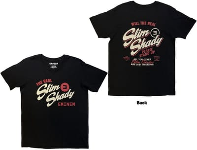 Eminem - The Real Slim Shady Heren Tshirt - S - Zwart