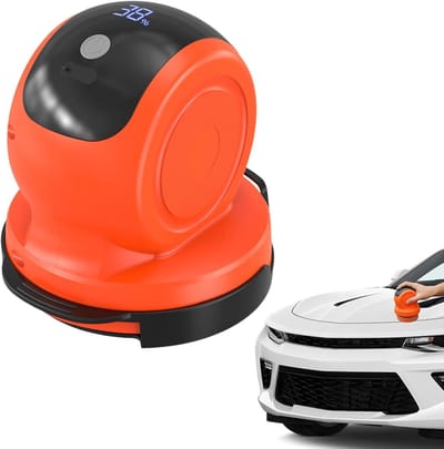 Polijstmachine Auto - Detailing Pad - Auto Reinigen - Draadloze Mobiliteit - 12 cm Schijf - Oranje