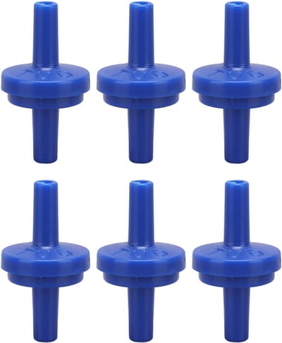 10 Stuks Terugslagklep 1 Weg PP Plastic Slang Waterstop - Luchtinlaat Accessoires met Membraanbarb