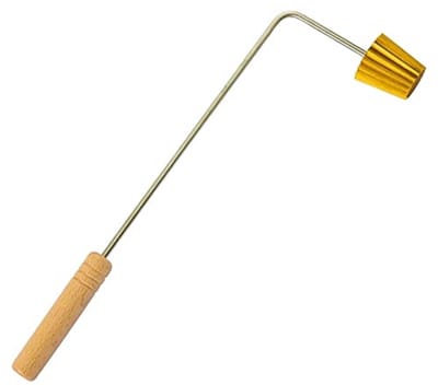 longziming -Vorm - Nyonya Kueh Acuan - Bakgerei - Corrosiebestendig Design - Ergonomisch Handvat - Koper Roestvrij Staal Hout - Goudkleurige Afwerking - Authentieke Maleise Smaak - Tijdbesparend Bakken - 1 Stuk