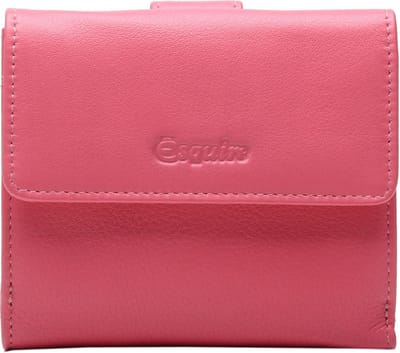 Esquire Leren Portemonnee Viktoria Little Wallet Salmon Roze