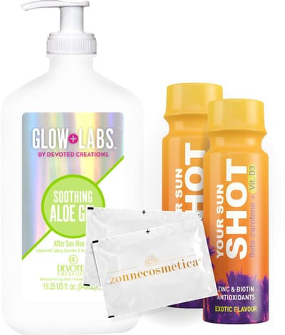 Devoted Creations - Soothing Aloe + 2 Your Sun Shots + 2 Verfrissingsdoekjes
