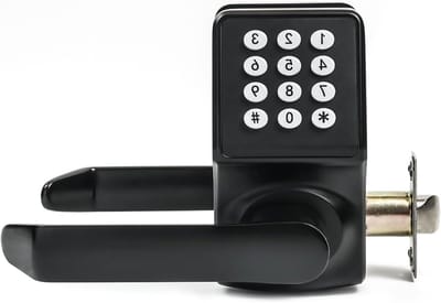 Slim Deurslot - Elektronisch Deurslot - Toegang Beveiligen - Anti-peep Wachtwoord - 35-55 mm Deurdikte - Mat Zwart