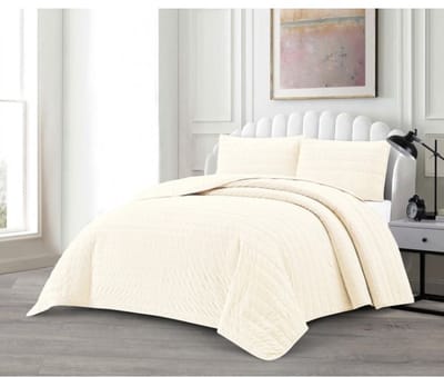 Lavella Bade Bedsprei Set 3-delig - Crème - 250x240cm