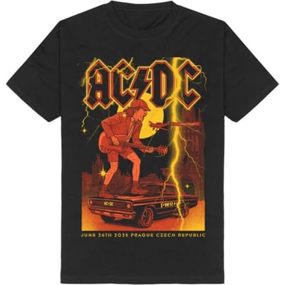 AC/DC T-shirt - Prague - S tot XXL - voor Mannen - zwart