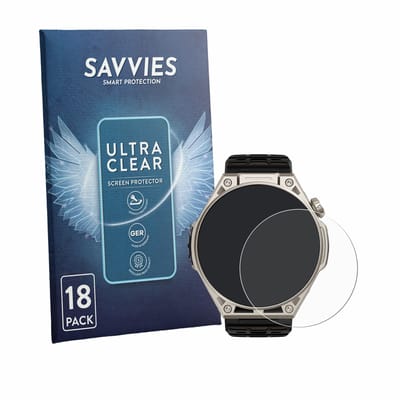 Savvies - Screenprotector voor Amazfit Balance Ultra - Folie Beschermfolie transparant 18 Stuks