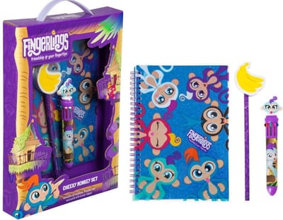 Fingerlings wowwee schrijfset - Notitieboek - Pen met 10 kleuren - Potlood gum