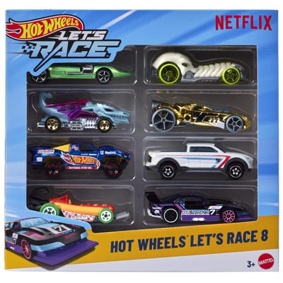 Hot Wheels Hotwheels Die cast Let's Race 8 Pack Auto's op schaal Voertuigen