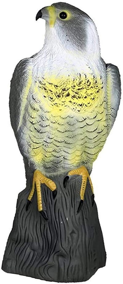 Store_7 - Bird Fake Bird voor Tuin - Vogelverschrikker - Afschrikkend - 6,6 x 6,6 x 16 inch - Natuurlijke Vijand - Tuinbeveiliging - Realistisch model
