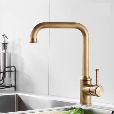 Antieke Keukenkraan met 360° Draaibare Uitloop en Elegant Design voor Optimaal Gebruiksgemak