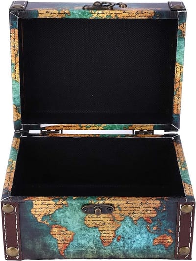 Sieradendoos - Opbergdoos Organizer - Sieraden Opbergen - Vintage Ontwerp - 16 x 12 x 9 cm - Groen