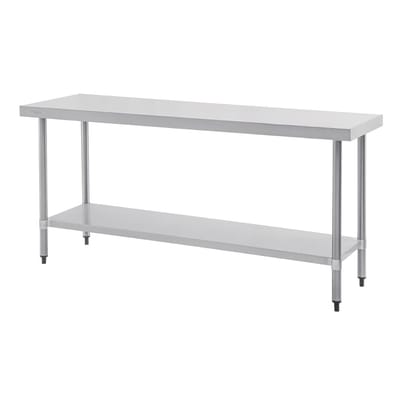 Vogue roestvrijstalen werktafel 1800mm