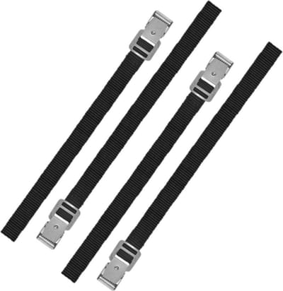 Proplus caravan/camper fietsen spanbanden/sjorbanden/bindriemen - 4x stuks - 50 cm - Auto/caravan/camper fiets accessoires