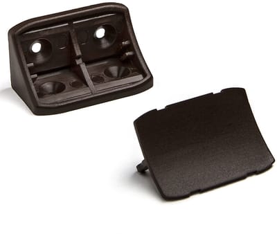 100 Corpusverbinder 24 x 24 x 44 mm met afdekking Donkerbruin