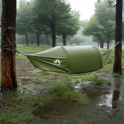Hangmat Tent met Klamboe en Waterdichte Regenvlieg voor 1 Persoon - Ideaal voor Wandelen, Kamperen en Tuingebruik