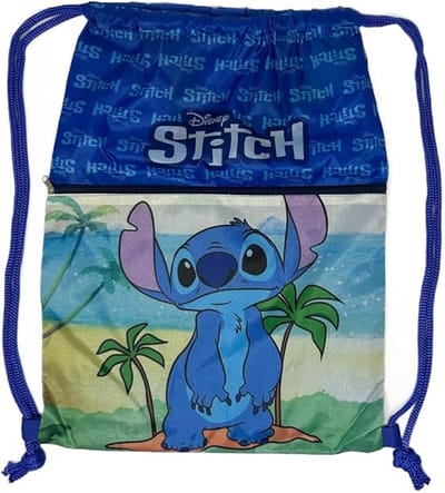 Homesy - Gymtas voor Kinderen Jongens met Trekkoord, Voorvak, Schoolrugzak, Gymtas, Vrije Tijd, Steek (1, Blauw)