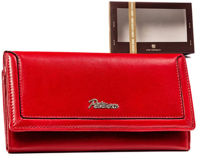 Peterson Classic - Dames Portemonnee - Groot - RFID-beveiliging - Echt Leer - Beugelsluiting
