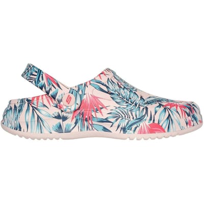Skechers Archfitwave-klompen met bloemenmotief en open teen voor dames (Veelkleurig)