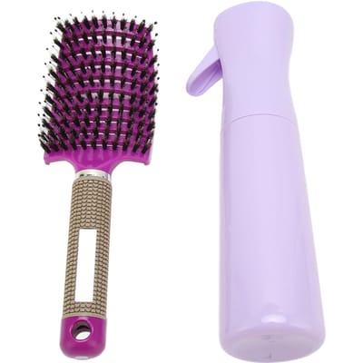 Ontklitter Borstel Afgeronde Tanden Uitgehold Droog Nat Gebruik Gebogen Geventileerde Haar Styling Kam met white