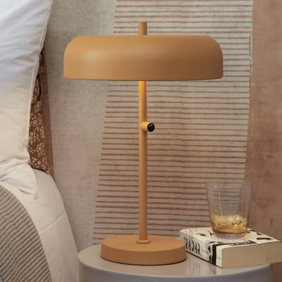 IT´S ABOUT ROMI IT'S ABOUT ROMI Porto tafellamp, 45 cm, mosterdgeel, metaal