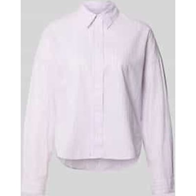 Relaxed fit overhemdblouse van puur katoen