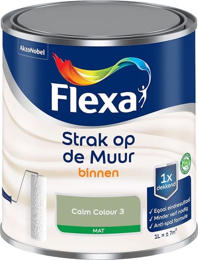 Flexa - Strak Op De Muur Binnen Mat - Calm Colour 3 - Mengverf - 1 L