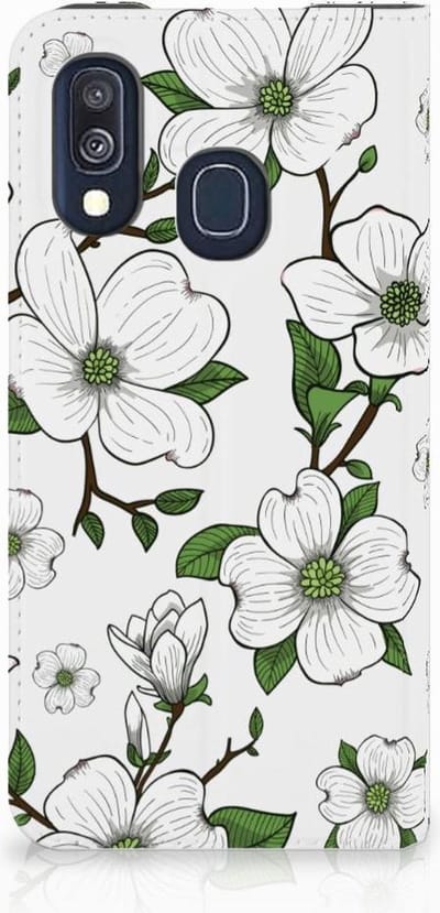 Samsung Galaxy A40 Smart Cover Dogwood Flowers