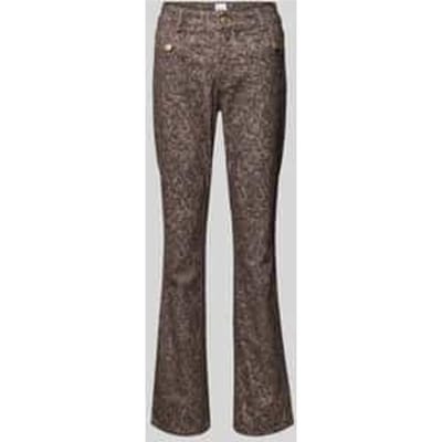 Flared stoffen broek met achterzakken, model 'SHAKIRA'